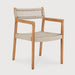 Ethnicraft Tuinstoel Jack Teak en geweven stof - Naturel - ThatLyfeStyle