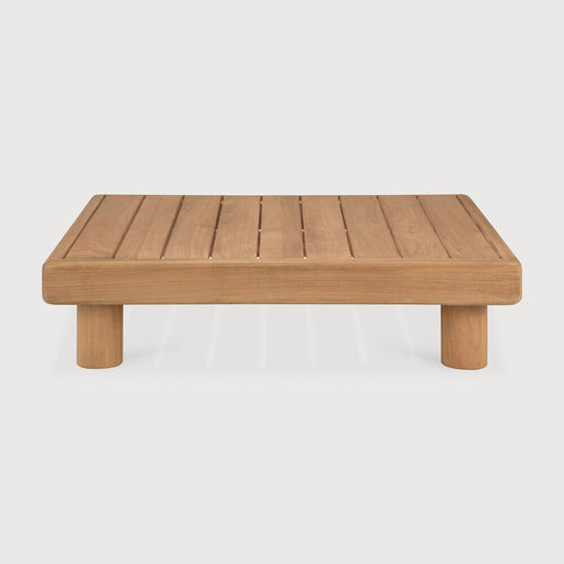 Ethnicraft Outdoor Salontafel Monocle Teakhout, 83 x 83cm - Naturel - Vierkant - ThatLyfeStyle