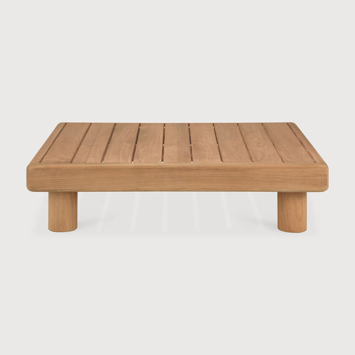 Ethnicraft Outdoor Salontafel Monocle Teakhout, 83 x 83cm - Naturel - Vierkant - ThatLyfeStyle