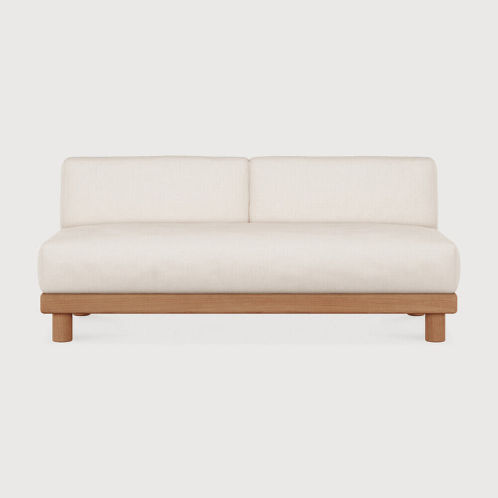 Ethnicraft Modulaire Loungebank Monocle 2-zits, Teakhout - Naturel
