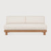 Ethnicraft Modulaire Loungebank Monocle 2-zits, Teakhout - Naturel