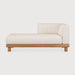 Ethnicraft Modulaire Loungebank Monocle Lounge met Arm Rechts, Teakhout