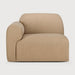 Ethnicraft Modulaire Bank Bulky Hoek Arm Rechts - Light Sepia