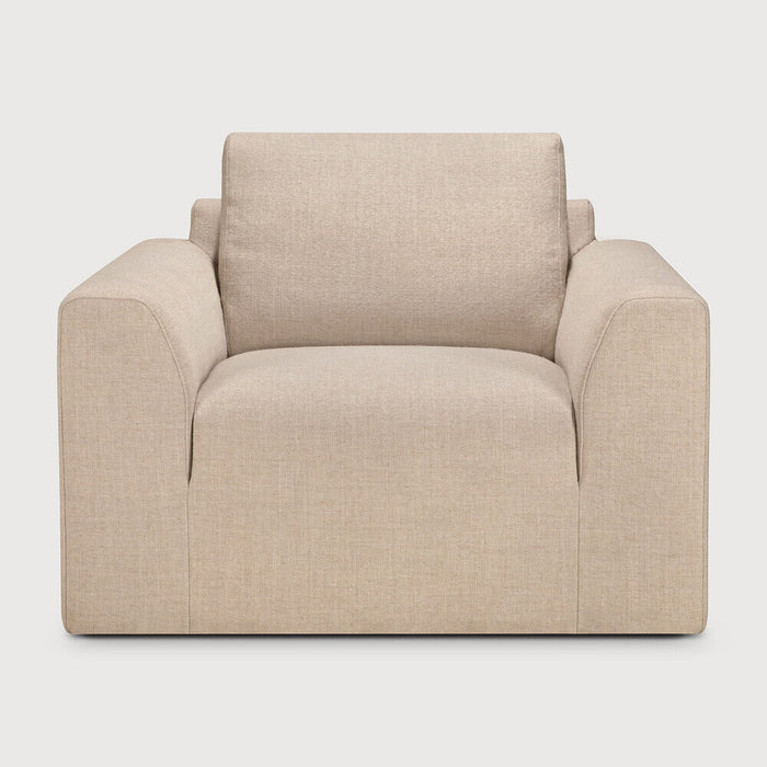 Ethnicraft Fauteuil Ease Structuurstof - Leche - ThatLyfeStyle