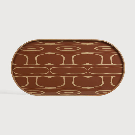 Ethnicraft Dienblad Second Nature Glas, 71 x 36cm - Auburn