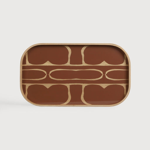 Ethnicraft Dienblad Second Nature Glas, 42 x 24cm - Auburn