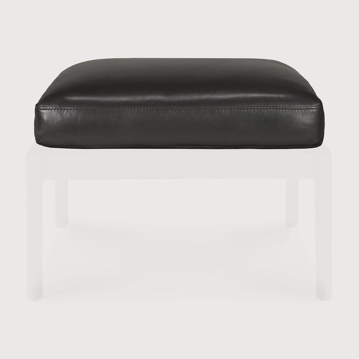 Ethnicraft Zitkussen Jack t.b.v. Hocker Jack, Carbone Leder - Zwart