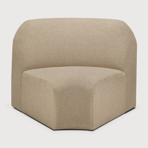 Ethnicraft Ronde Bulky 45° Rond Hoekelement - Almond