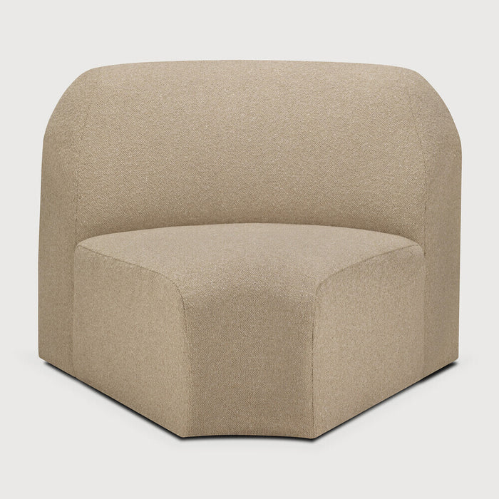 Ethnicraft Ronde Bulky 45° Rond Hoekelement - Almond