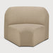 Ethnicraft Ronde Bulky 45° Rond Hoekelement - Almond