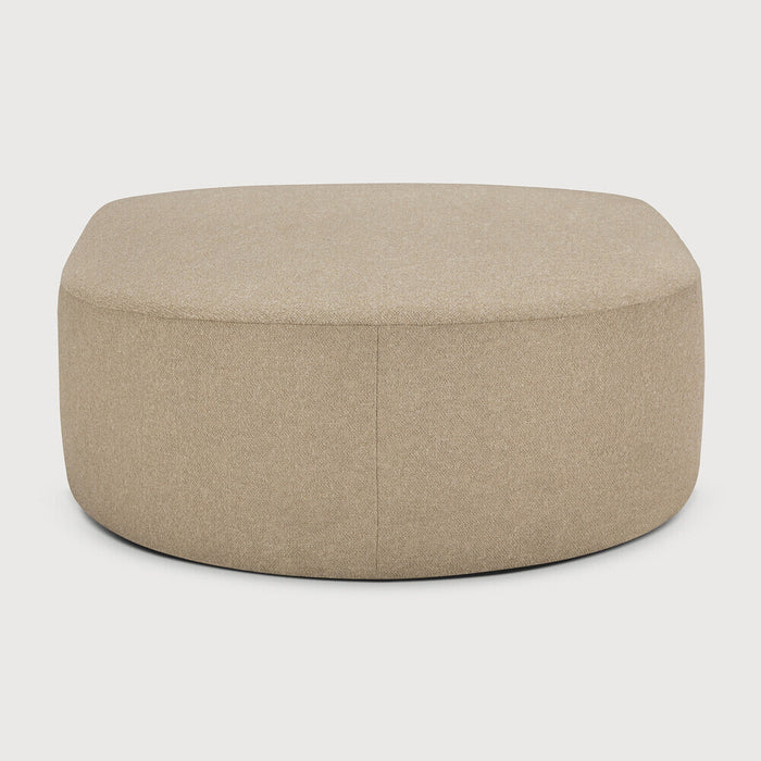 Ethnicraft Bulky Halfronde Voetbank - Almond