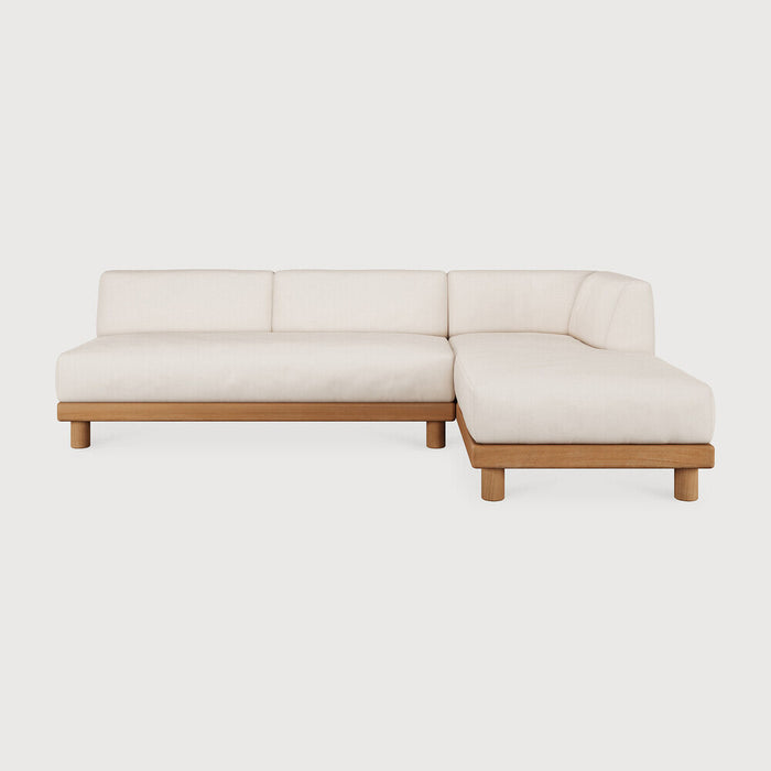 Ethnicraft Modulaire Loungebank Monocle Hoek Rechts, Teakhout