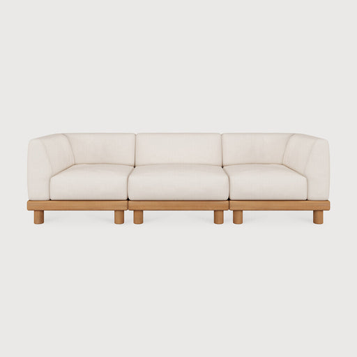 Ethnicraft Modulaire Loungebank Monocle 3-zits, Teakhout - Naturel - ThatLyfeStyle