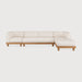 Ethnicraft Modulaire Loungebank Monocle 4-zits, Hoek Rechts, Teakhout