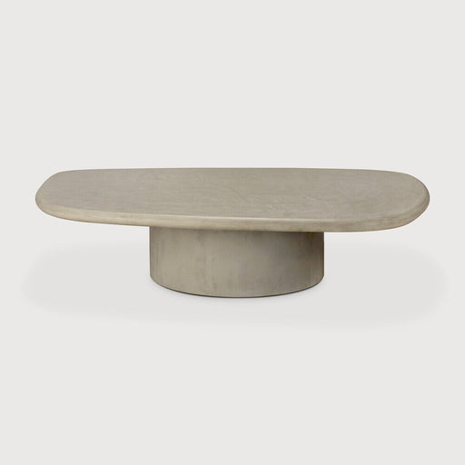 Ethnicraft Organische Outdoor Salontafel Elements Beton, 134 x 90cm - Lichtgrijs - ThatLyfeStyle