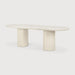 Ethnicraft Ovale Eettafel Elements Microcement, 240 x 100cm - Off White - Ovaal