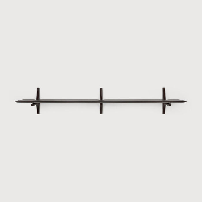 Ethnicraft Wandplank PI Gevernist Mahoniehout, 168cm - Donkerbruin