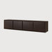 Ethnicraft Zwevend TV-meubel PI Gevernist Mahoniehout, 225cm - Rose Brown