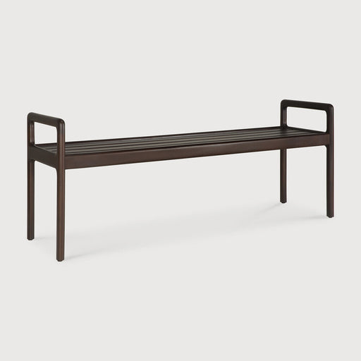 Ethnicraft Eetkamerbank Jack Gevernist Mahoniehout, 150cm - Donkerbruin