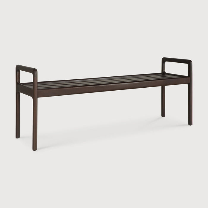 Ethnicraft Eetkamerbank Jack Gevernist Mahoniehout, 150cm - Donkerbruin