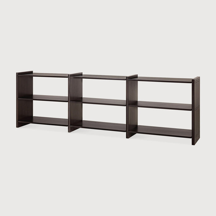 Ethnicraft Wandrek Mortise Gevernist Mahoniehout, 82 x 262cm - Rose Brown