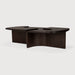Ethnicraft Deens Ovale Salontafel Brutalist Gevernist Mahoniehout, 143 x 75cm - Rose Brown - Ovaal
