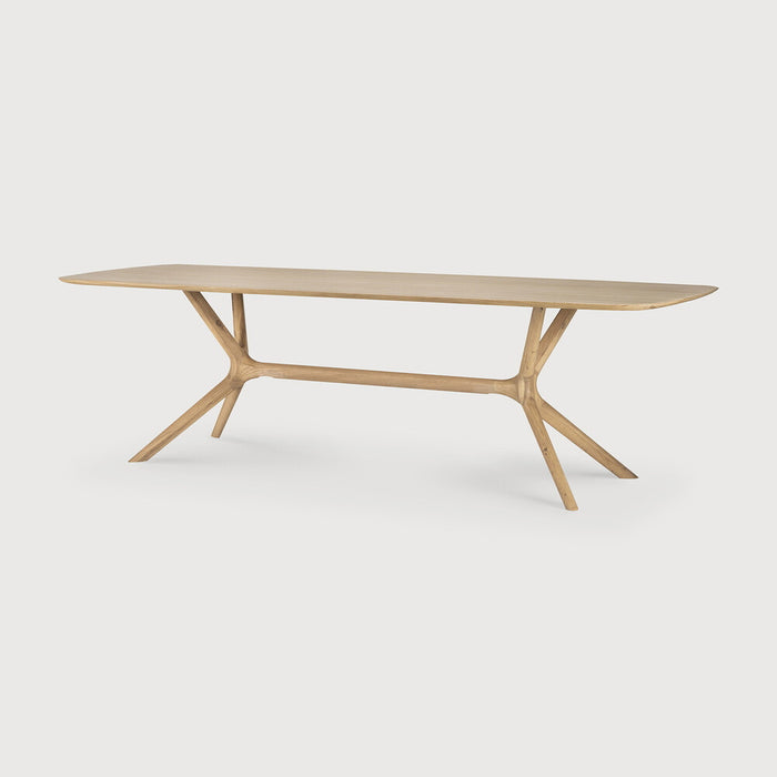 Ethnicraft Eettafel X Geolied Eikenhout, 250 x 100cm - Naturel