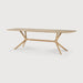 Ethnicraft Eettafel X Geolied Eikenhout, 250 x 100cm - Naturel