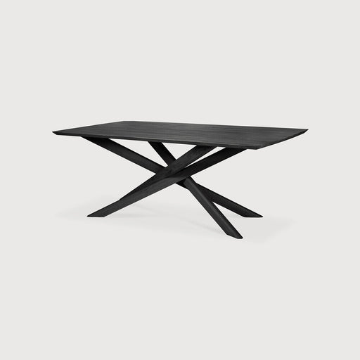 Ethnicraft Eettafel Mikado Gevernist Eikenhout - Zwart