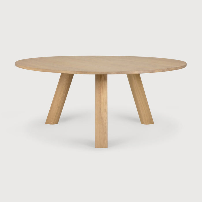 Ethnicraft Ronde Eettafel Unda Eiken, 180cm - Naturel