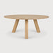 Ethnicraft Ronde Eettafel Unda Eiken, 180cm - Naturel