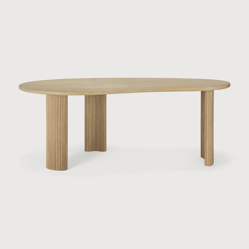 Ethnicraft Organisch Bureau Boomerang Eikenhout, 200 x 100cm - Naturel - ThatLyfeStyle