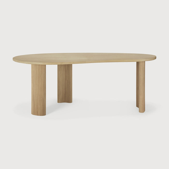 Ethnicraft Organisch Bureau Boomerang Eikenhout, 200 x 100cm - Naturel