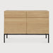 Ethnicraft Dressoir Ligna Geolied Eikenhout - Zwart