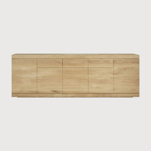 Ethnicraft Dressoir Burger Geolied Eikenhout, 250cm - Naturel
