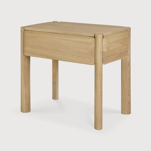 Ethnicraft Nachtkastje PI Geolied Eikenhout, Met 1 lade - Naturel - ThatLyfeStyle