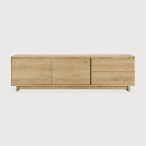 Ethnicraft TV-meubel Wave Geolied Eikenhout, 210cm - Naturel