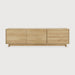Ethnicraft TV-meubel Wave Geolied Eikenhout, 210cm - Naturel
