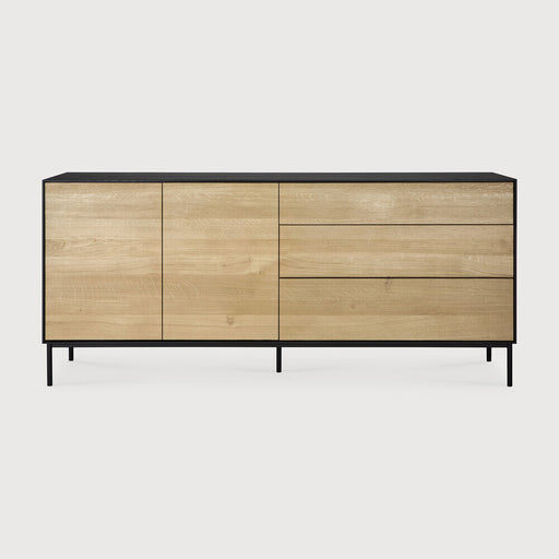 Ethnicraft Dressoir Blackbird Gevernist Eikenhout, 180cm - Zwart