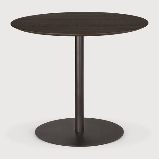 Ethnicraft Ronde Bistrotafel Blend 90cm - Bruin - ThatLyfeStyle