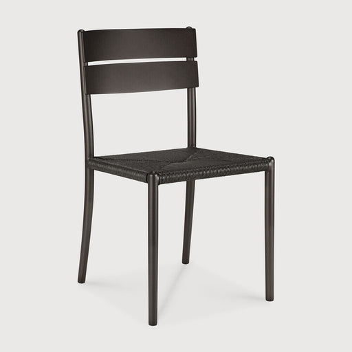 Ethnicraft Tuinstoel Elin Aluminium & Koord Zonder Armleuning - Dark Bronze - ThatLyfeStyle