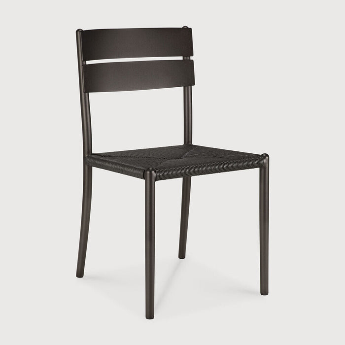 Ethnicraft Tuinstoel Elin Aluminium & Koord Zonder Armleuning - Dark Bronze