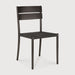 Ethnicraft Tuinstoel Elin Aluminium & Koord Zonder Armleuning - Dark Bronze