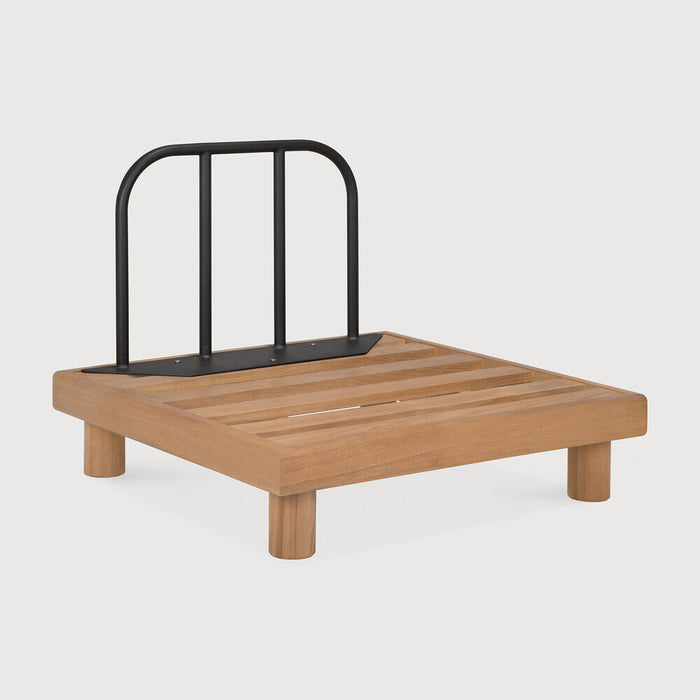Ethnicraft Modulaire Loungebank Monocle 1-zits, Teakhout - Naturel