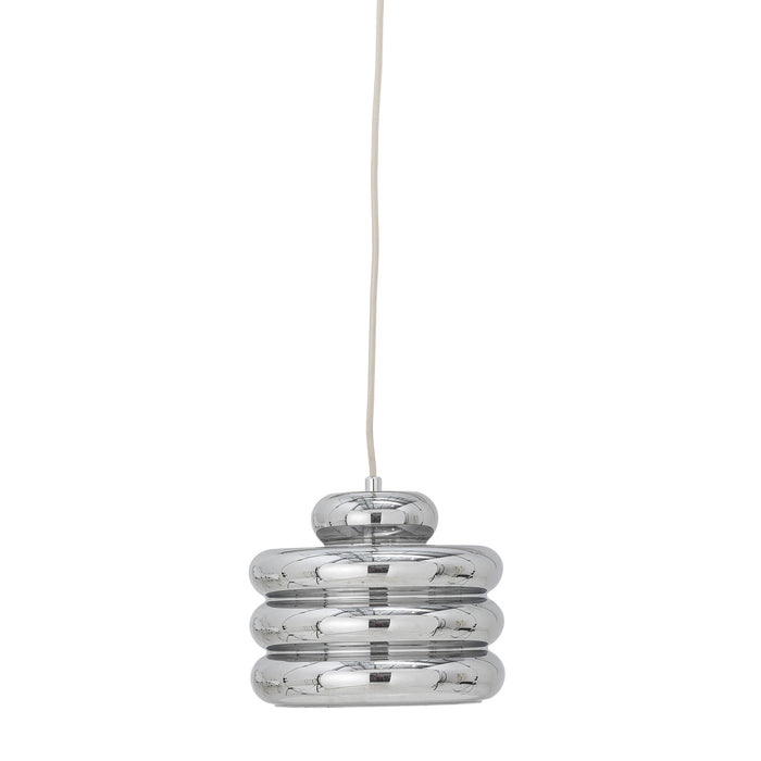 Bloomingville Hanglamp Spike Glas, 24cm - Zilver
