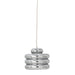 Bloomingville Hanglamp Spike Glas, 24cm - Zilver