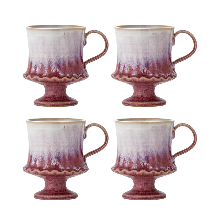 Bloomingville Mok Odile Set van 4 stuks - Roze