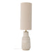 Bloomingville Vloerlamp Linetta Linnen en terracotta, 113cm hoog - Wit