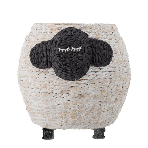 Bloomingville MINI Mand Dolly Schaap, 44cm hoog - Wit - ThatLyfeStyle