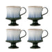 Bloomingville Mok Odile Set van 4 stuks - Blauw